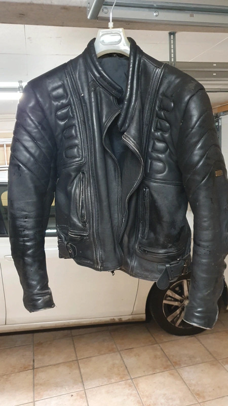 Blouson cuir moto Vinted