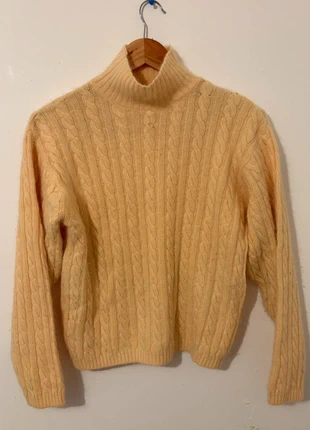 Pull beige torsadé col montant en angora 🧶, marque: Angora, état: Très bon état, taille: S / 36 / 8, 30,00 €, 32,20 € Protection acheteurs incluse