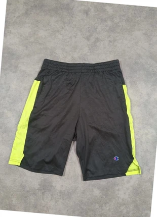 Short de sport homme noir et jaune champion taille S en polyester avec des poches, brand: Champion, condizioni: Ottime, taglia: S, €9.90, €11.10 include la Protezione acquisti
