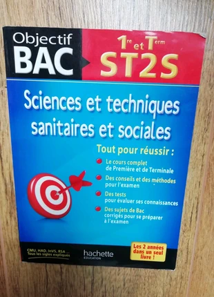Livre " objectif bac st2s" , marque: Hachette, état: Bon état, 5,50 €, 6,48 € Protection acheteurs incluse
