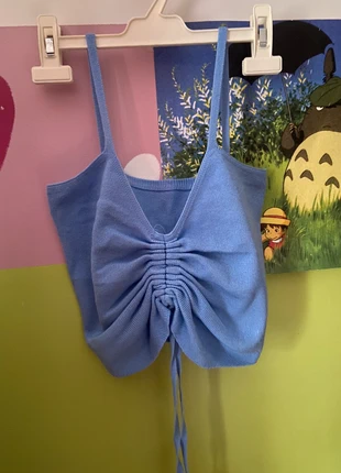 top azul ajustável yesstyle, marca: YesStyle, estado: Muito bom, tamanho: S / 36 / 8, €8.00, €9.10 inclui Proteção do Comprador