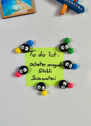 14 magnet susuwatari ghibli, studio ghibli, le voyage de chihiro, no face, noiraude, marque: Studio Ghibli, état: Très bon état, 12,90 €, 14,25 € Protection acheteurs incluse