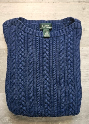 Pull torsadé Ralph Lauren femme| Taille S |Col bateau |Bleu marine, marca: Ralph Lauren, estado: Muy bueno, tamaño: S / 36 / 8, 24,90 €, 26,85 € Protección al comprador incluida