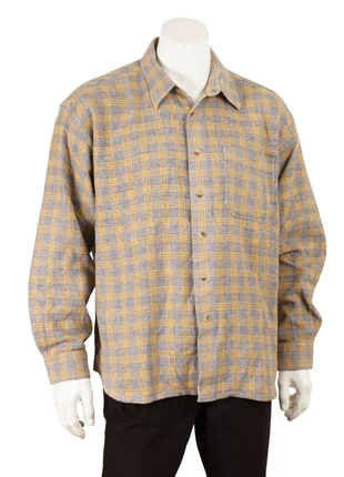 Chemise épaisse à carreaux Donalley – gris et jaune – taille XL, merk: DONALLEY, staat: Heel goed, maat: XL, € 15,00, € 16,45 inclusief Kopersbescherming