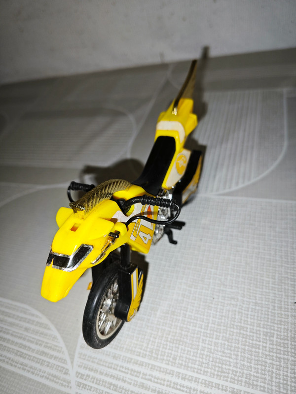 Moto Power Ranger Mighty Morphine jaune année 90 Bandai 4