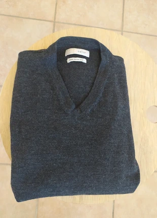 Pull col V hiver gris laine merinos, brand: Celio, condition: Very good, size: XS / 34 / 6, €13.00, €14.35 includes Buyer Protection