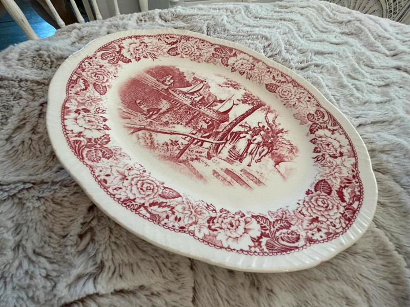 Homer Laughlin Historical America First Steamboat Platter 3