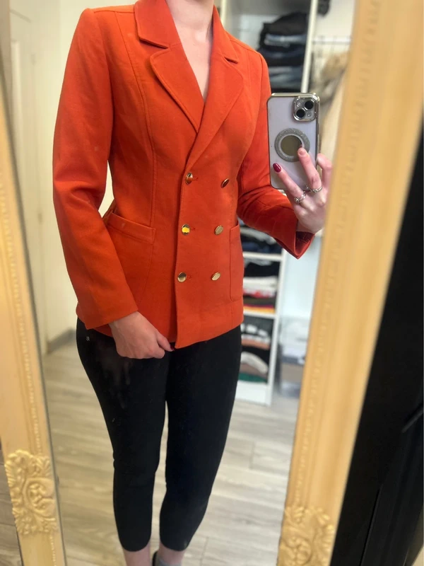 Blazer femme orange - photo numéro 7