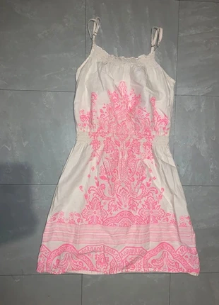 Robe rose et blanche, marque: H&M, état: Très bon état, taille: S / 36 / 8, 2,00 €, 2,80 € Protection acheteurs incluse