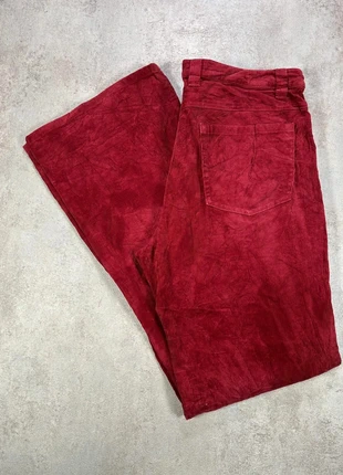 Pantalon Vintage En Velours Côtelé / Corduroy Street One rouge ample taille 42, marca: Vintage Dressing, estado: Muy bueno, tamaño: XL / 42 / 14, 13,00 €, 14,35 € Protección al comprador Pro incluida