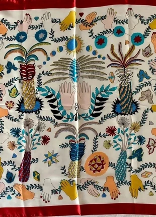 Foulard Carré 70cm - Sjaal Multicolore - Square Scarf, marque: Local, état: Neuf sans étiquette, 14,00 €, 15,40 € Protection acheteurs incluse