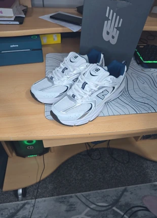 New Balance 530 White & Navy – Size 7.5 UK, brand: New Balance, condition: New without tags, size: 7.5, £65.00, £68.95 includes Buyer Protection Pro