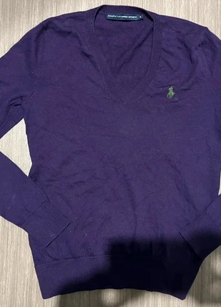 Pull col V violet Ralph Lauren taille L, marca: Ralph Lauren, estado: Muito bom, tamanho: L / 40 / 12, €27.00, €29.05 inclui Proteção do Comprador