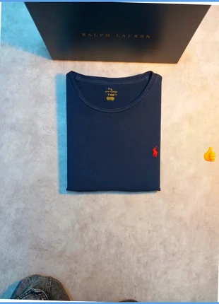 T-shirt tee shirt Ralph Lauren bleu marine logo brodé rouge pour homme taille L -180cm, marke: Ralph Lauren, zustand: Sehr gut, größe: L, 24,00 €, 25,90 € beinhaltet Vinted-Käuferschutz Pro