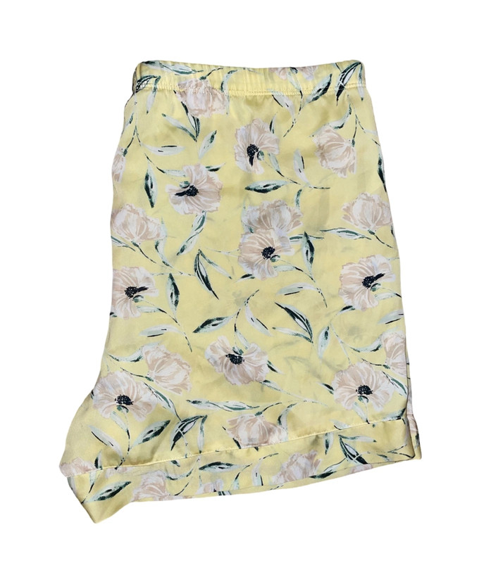 Ann Taylor Sleep Yellow Floral Pajama/Lounge Shorts 4