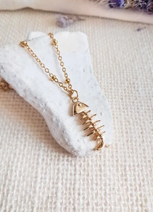 Collier poisson articulé et perles d'eau douce, marque: Tendance, état: Très bon état, 19,00 €, 20,65 € Protection acheteurs (Pro) incluse