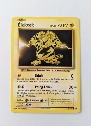 Elektek xy 2016, marque: Pokémon, état: Très bon état, taille: Prématuré, jusqu'à 44cm, 2,50 €, 3,33 € Protection acheteurs incluse