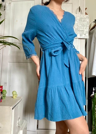 Robe kimono 100% coton bleu, brand: Season, condition: New without tags, size: M / 38 / 10, €20.00, €21.70 includes Buyer Protection