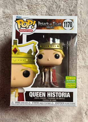 Figurine Funko Pop Animation 1170 Attack on Titan Queen Historia special edition, marque: Funko Pop, état: Très bon état, taille: Prématuré, jusqu'à 44cm, 10,00 €, 10,99 € Protection acheteurs incluse