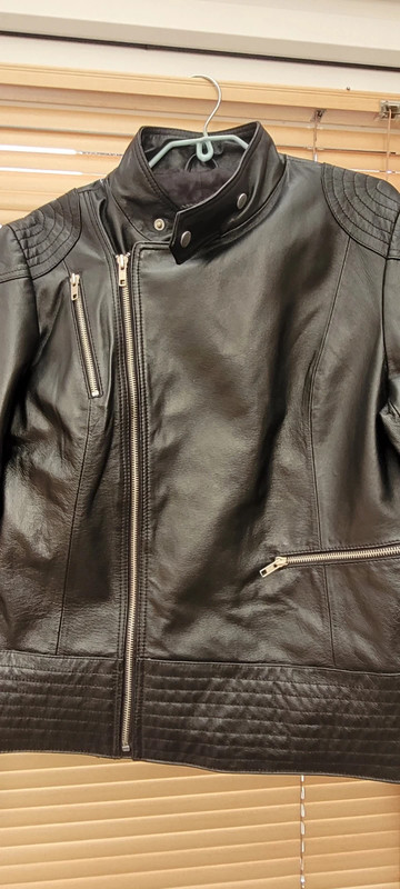 Leather jacket sale size 16