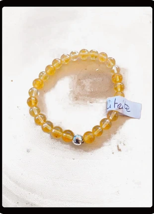 Bracelet en pierre naturelle de citrite, merk: créa 'Dolce, staat: Heel goed, € 9,90, € 11,10 inclusief Kopersbescherming