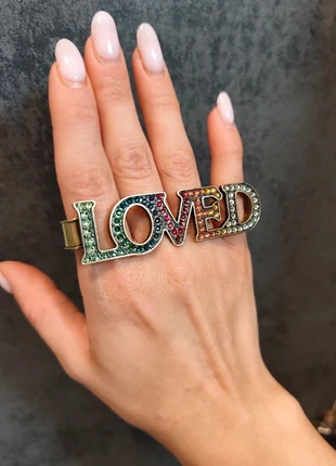 Anello Fascia "LOVED" Cristalli - Dettaglio Interno GUCCI, marque: Gucci, état: Très bon état, taille: Ajustable, 80,00 €, 84,70 € Protection acheteurs incluse