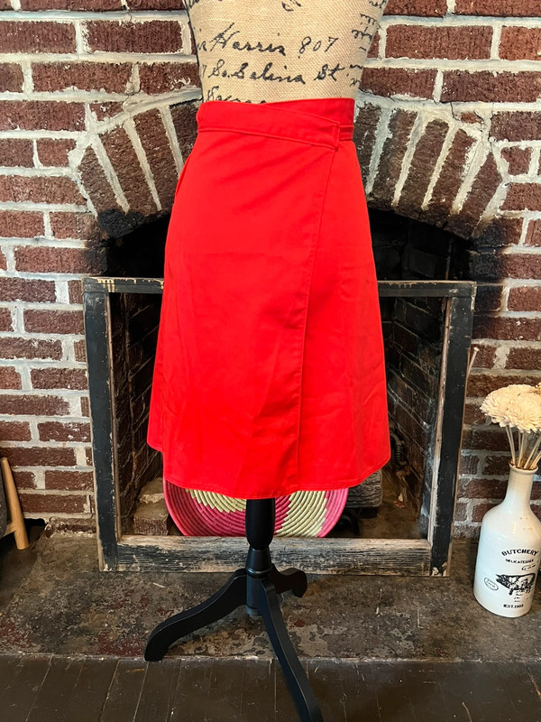 vintage wrangler kids red wrap skirt 1