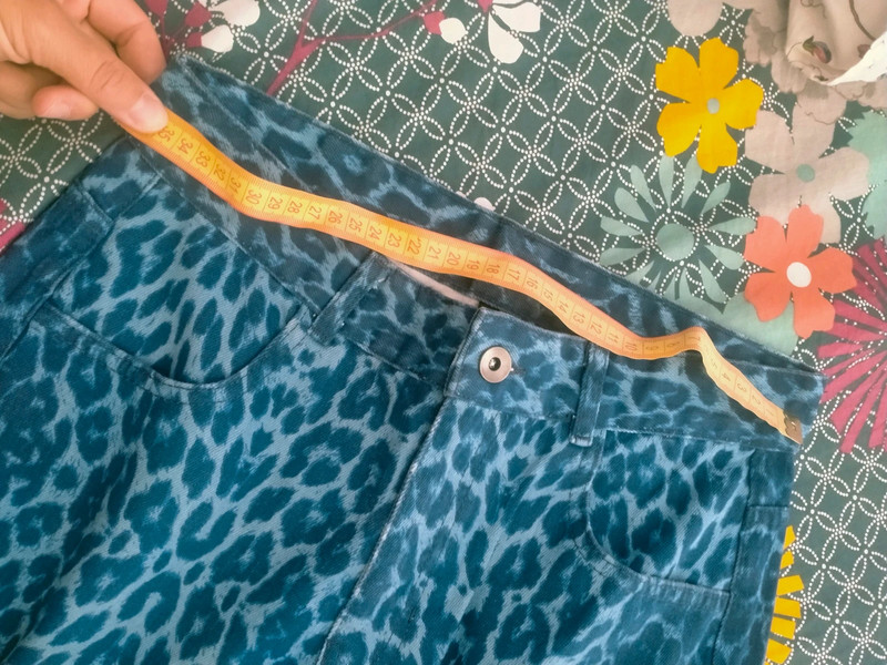 Calzedonia denim leopard print jeans