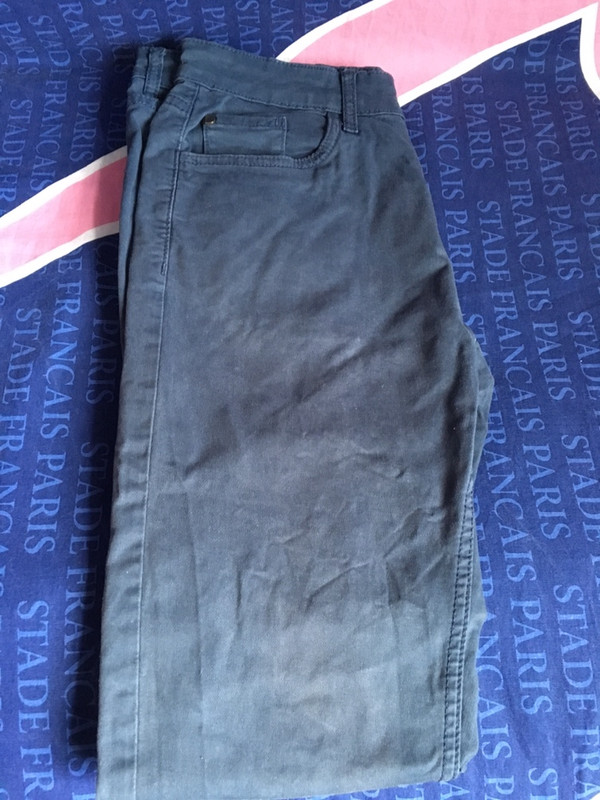 Pantalon Zara bleu marine  2