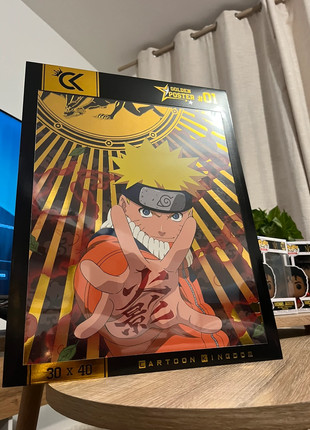 Quadro Decorativo Poste Minato Namikaze Naruto Classico