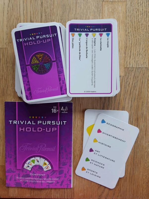 Jeux de cartes - Trivial pursuit