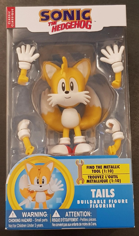 Sonic the Hedgehog Classic Buildable (5) Figure Set Tails Knuckles Amy Rose  Sega