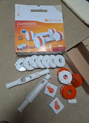 Nintendo Wii Hanteln Set EA Sports Active Orange weiß, merk: EA Sports, staat: Heel goed, maat: Overige, € 19,95, € 21,65 inclusief Kopersbescherming