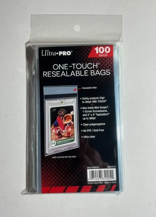 Paquet de 100 sleeves resealables One Touch Ultra PRO, brand: Pokémon, condition: Very good, €3.50, €4.38 includes Buyer Protection Pro
