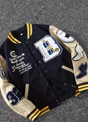 Veste teddy vintage homme L bleu beige – style Chicago team neuve, marque: Vintage, état: Neuf avec étiquette, taille: L, 30,00 €, 32,20 € Protection acheteurs incluse