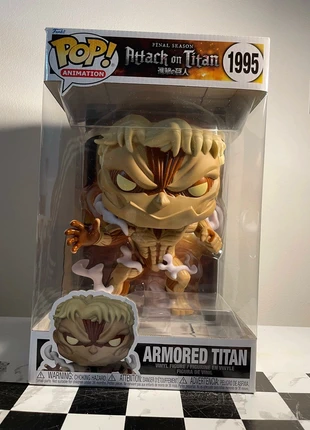 Funko Pop Armored Titan Attack On Titan Final Season, marke: Attack On Titan, zustand: Sehr gut, größe: Frühchen, bis 44, 59,99 €, 63,69 € inklusive Vinted-Käuferschutz