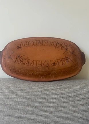 Römertopf Clay Baker – Oval Roasting Dish, merk: Römertopf, staat: Goed, € 4,00, € 4,90 inclusief Kopersbescherming