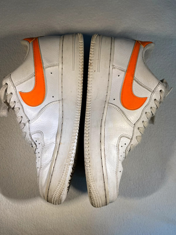 Nike air force discount 1 oranje wit