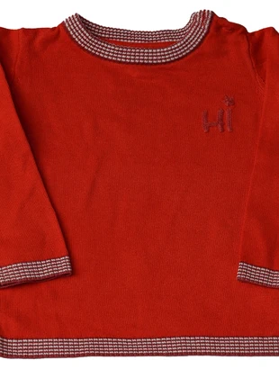 Rode trui 'Hi', merk: JBC, staat: Goed, maat: 18-24 maanden / 86 cm, € 1,50, € 2,28 inclusief Kopersbescherming Pro