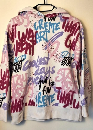 Sweat à capuche ZARA – fille / mixte – taille 11-12 ans (152) 🎨, marque: Zara, état: Bon état, taille: 11 ans / 146 cm, 6,00 €, 7,00 € Protection acheteurs incluse