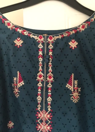 Teal Embroidered Ladies Kurta, brand: Beechtree, condition: Very good, size: M / 10, £8.00, £9.10 includes Buyer Protection