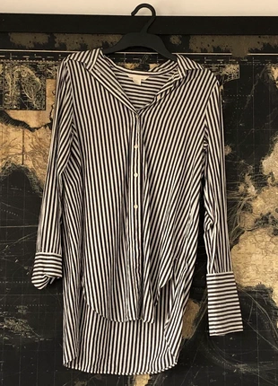 Chemise longue rayée noir et blanc, marca: H&M, estado: Muy bueno, tamaño: S / 36 / 8, 4,50 €, 5,43 € Protección al comprador incluida