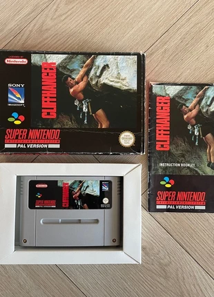 Cliffhanger Super Nintendo ( Snes) - compleet in doos, staat: Goed, € 110,00, € 116,20 inclusief Kopersbescherming