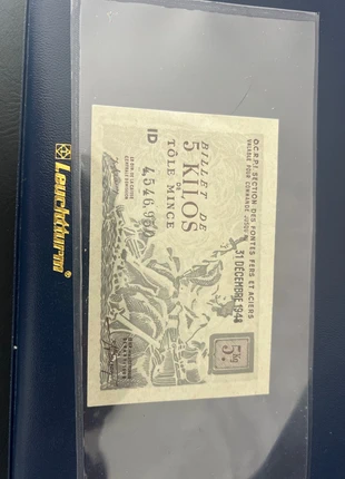 Billet 5kilos de tôle mince 1948, condition: Very good, €20.00, €21.70 includes Buyer Protection