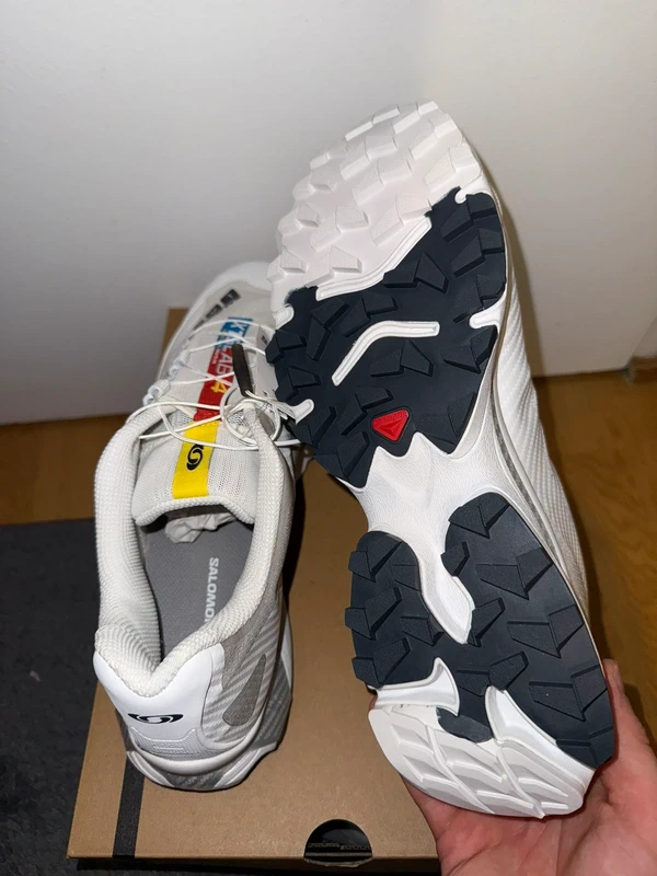Salomon XT-4 OG Blanche White Ebony Lunar Rock - photo numéro 11