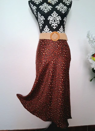Magnifique jupe sirène longue caramel léopard Kilky Paris t.36, merk: Kilky, staat: Heel goed, maat: S / 36 / 8, € 12,50, € 13,83 inclusief Kopersbescherming