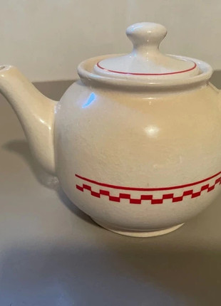 Théière vintage beige rouge, marque: Vintage, état: Très bon état, 10,90 €, 12,15 € Protection acheteurs incluse