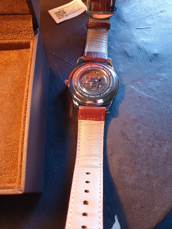 Paterson leather watch outlet quartz