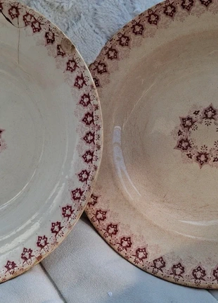 2 assiettes à soupe terre de fer choisy le roi, marque: Choisy le Roi, état: Satisfaisant, 5,00 €, 5,95 € Protection acheteurs incluse