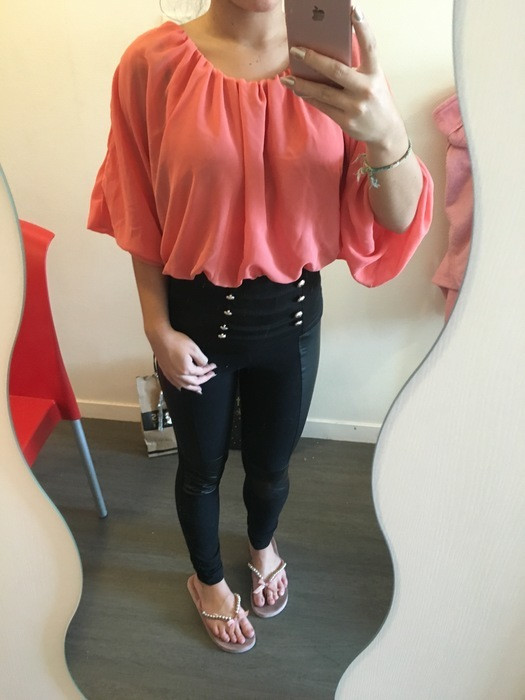 Top ample corail 2